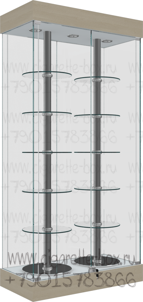 Витрина с вращающимися полками